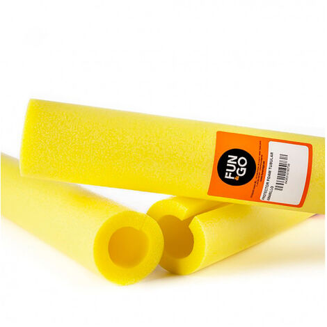 Mousse Protectrice Tubulaire Ø92mm.. Jaune. 2 Metres