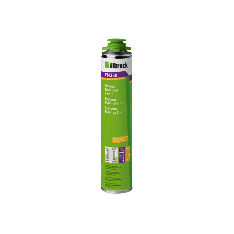 Illbruck - Mousse élastique 2en1 FM330 - 750ml - 341329
