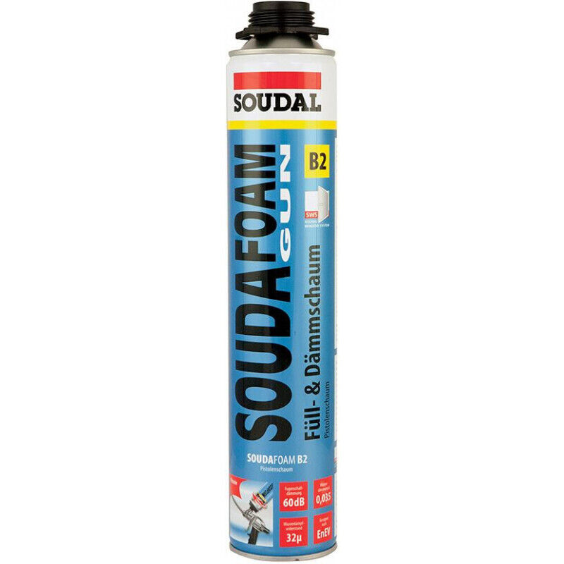 Soudal - Mousse pu pistolable B2 750 ml (mdi) (Par 12)
