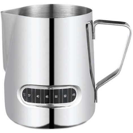 Mousseur à lait avec affichage de la température, pot et tasse de 350 ml