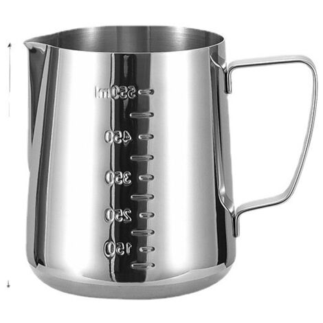 Mousseur à lait Barista 350 ml en acier inoxydable avec balance intégrée – Silver