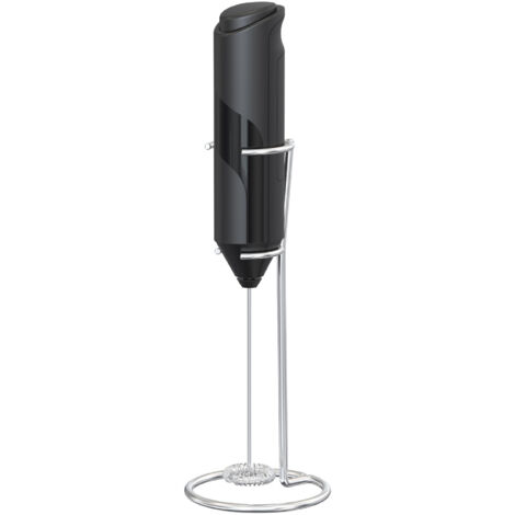 Mousseur à lait électrique portable – Mini fouet – Noir –