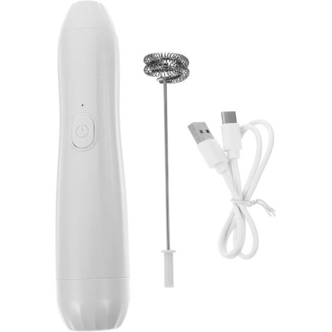 Mousseur à Lait Électrique Rechargeable Inoxydable De Qualité Alimentaire Pour Cappuccino Portable Pour Cuisine Résultats Facile