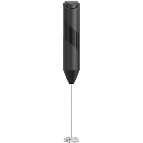 Mousseur à lait portable puissant, mini mousseur à lait, mélangeur à boissons en acier inoxydable fonctionnant sur piles (piles non incluses)