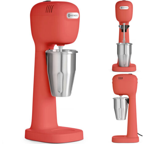 Mousseur à milkshakes shaker 400 W rouge - Hendi 221648