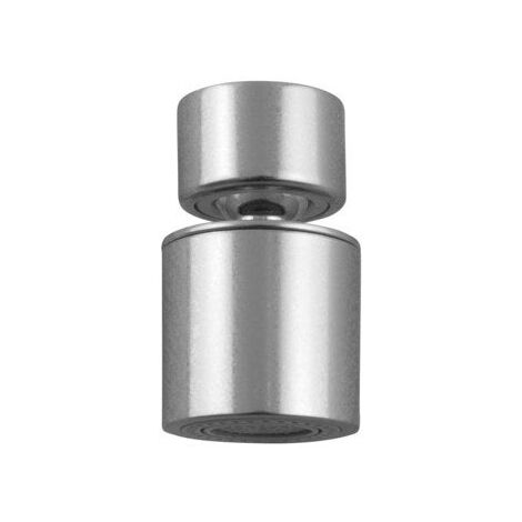 Mousseur orientable 2 jets chromé – Débit max amélioré – Finition métal – Pour robinets d'évier