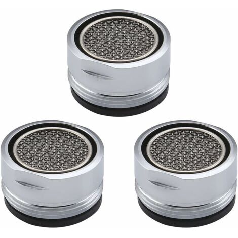Mousseur Robinet, Aerateur Filtre Robinet avec Joint D'étanchéité Salle de Bain M24 3 Pièces