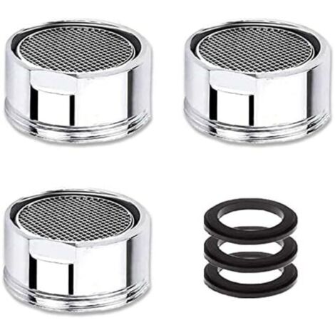 Mousseur robinet M22/M21,5 – Lot de 3 pièces – Économie d'eau – Filtre en acier inoxydable – Réduction des éclaboussures et du bruit