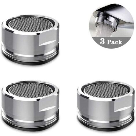 Mousseur Robinet M24, 3 pièces Filtre Accessoires robinet Diffuseur Filtre de Robinet Pour Cuisine et Salle de Bain