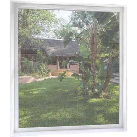Moustiquaire adhésive pour fenêtre 160 x 180 cm – Lot de 2, maille fine transparente, sans perçage, facile à installer