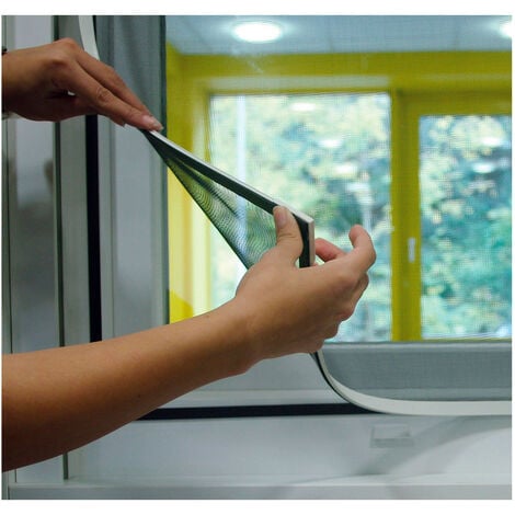 mosquitera con marco magnetico blanco medidas: 100x120cm