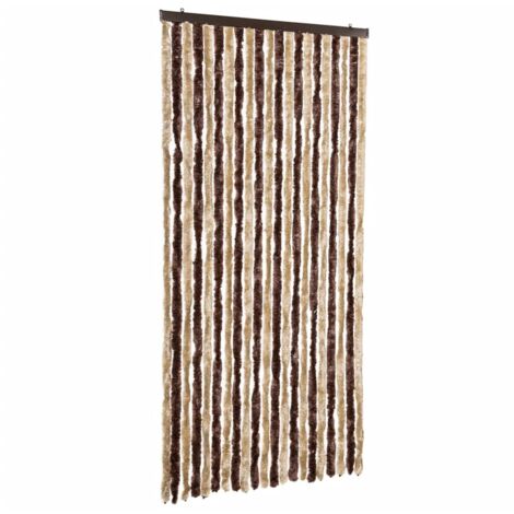 Moustiquaire Beige et marron clair 90x200 cm Chenille CFW791471
