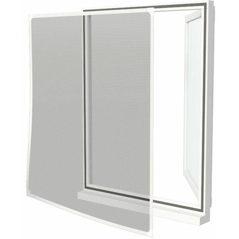 Grille protection fenêtres, panneau latéral 62 × 16/7 cm, blanc