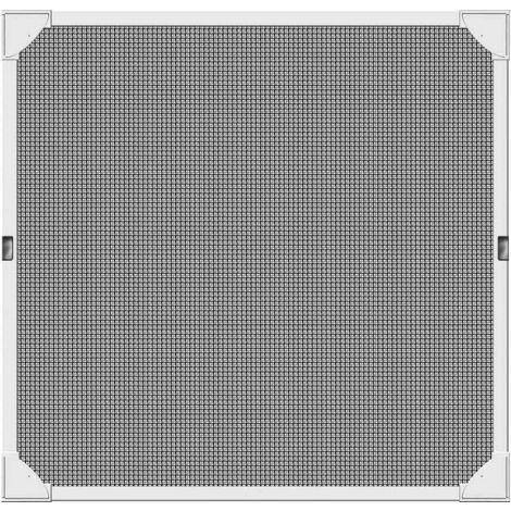 Moustiquaire cadre magnétique couleur blanc 120x120cm.