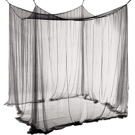moustiquaire Carre Noire (190  210  240cm), Couvre-lit  Baldaquin, Dcore D'une Moustiquaire Carre Princesse Pour Les Grandes Chambres  L'intrieu