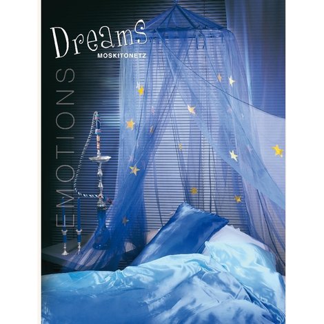 Moustiquaire Ciel De Lit Dream Bleu étoilé Circ1200 X H250