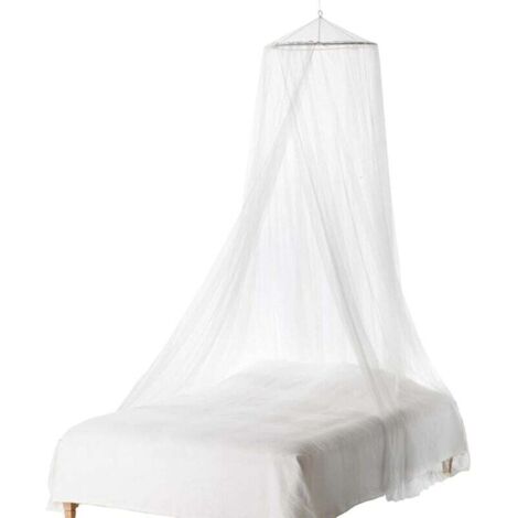 Moustiquaire Ciels de lit, Grande moustiquaire Insectes Protection Lit La Meilleure Moustiquaire Moustiquaire Protection Anti-Insectes, Convient à Tous Les Lits (Blanc)-Fei Yu