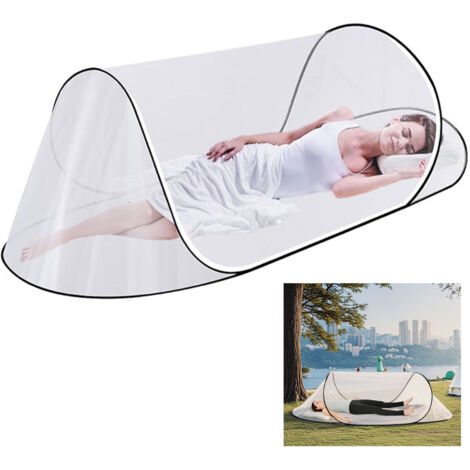 Moustiquaire de camping portable, moustiquaire pop-up pliable, pas besoin d'installer de moustiquaire, type fixe, 2008056cm, noir