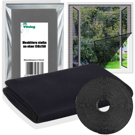 Moustiquaire de fenêtre BC en maille pour moustiques et insectes 130x150