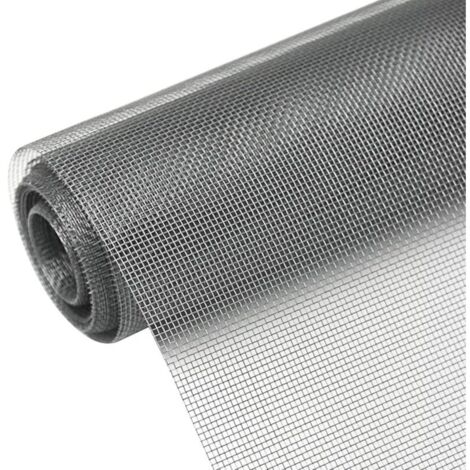 Moustiquaire de fenêtre/porte en fibre de verre de 150 cm x 10 m avec une maille fine pour bloquer efficacement les moustiques et autres insectes.