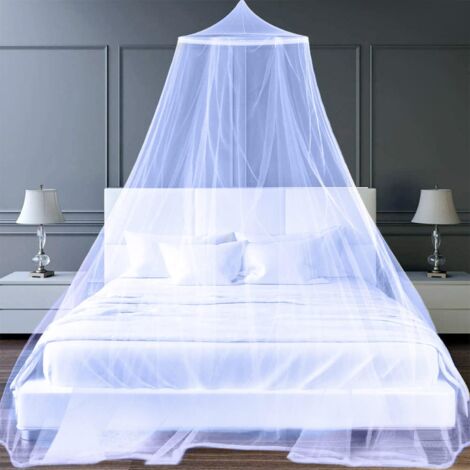 Moustiquaire de Lit, Ciel De Lit Fille Adulte Tulle, Universelle Moustiquaire lit Double Tulle Tissu moustiquaire Voyage exterieure Insect Ecran, Lit Simple Moustiquaire Pliable Ciel de lit Bebe
