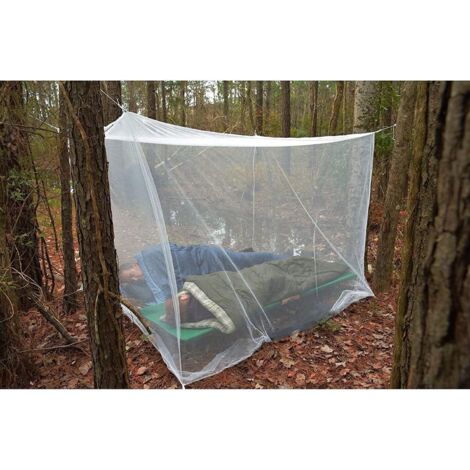 Moustiquaire de lit double 200x200x180cm – Protection complète contre les insectes – Installation rapide avec kit baldaquin – Blanc – Jormftte