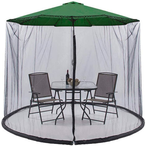Moustiquaire de lit, parasol de jardin, parasol de tonnelle, moustiquaire avec fermeture éclair