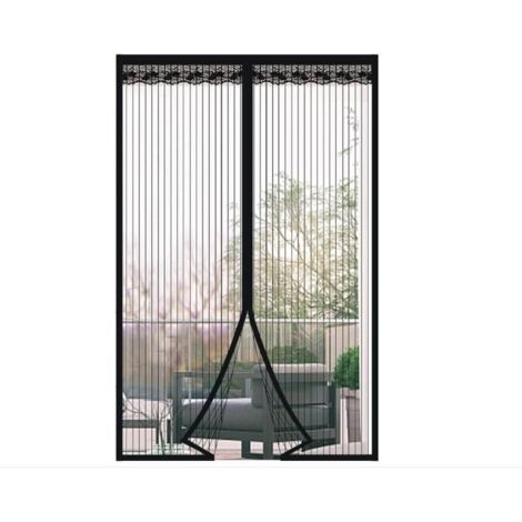 Moustiquaire de Porte Magnétique 100x210 cm Rideau de Porte Anti Moustique avec Fermeture Aimantée Sans Perçage pour Balcon,Terrasse