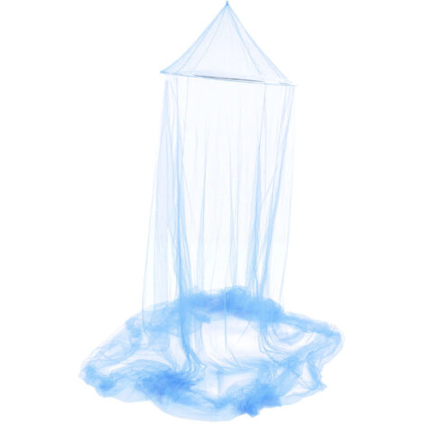 Moustiquaire d'été pour lit - Voilage anti-moustiques en polyester respirant pour chambre adulte ou bébé, couleur bleu, 190 caractères max.