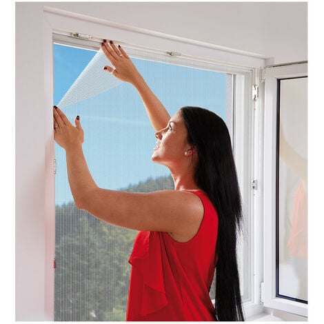 SCHELLENBERG Moustiquaire en filet avec velcro inclus blanc 130x150cm EDM 75885