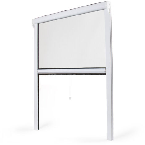 Moustiquaire enroulable fenêtre PVC - L800mm x H1300mm