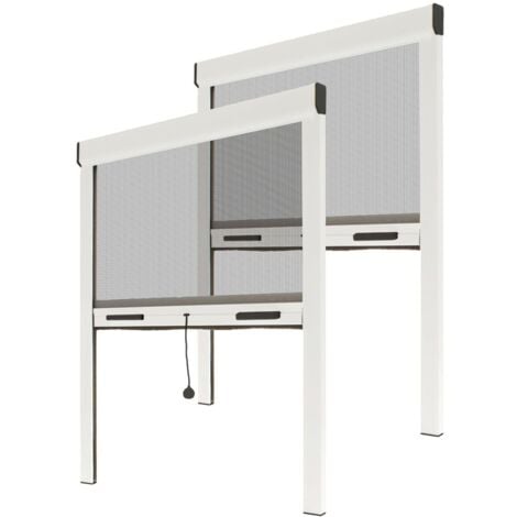 AVOSDIM 125 X H 160 CM ALU BLANC – LOT 2 – RECOUPABLE POUR FENÊTRE – POSE FACILE