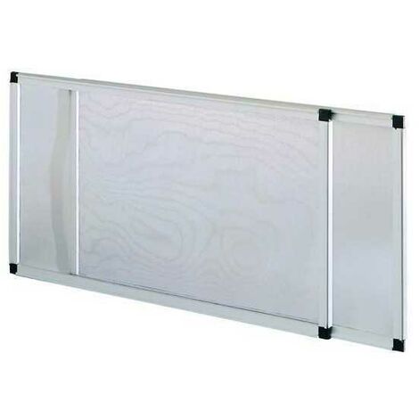 Moustiquaire extensible en aluminium anodisé 90x70 cm – Installation sans perçage – Protection efficace contre les insectes – Ventilation optimale – Blinky - 90x70H