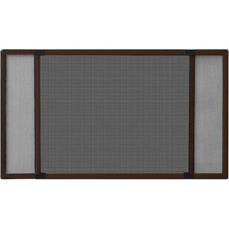 Moustiquaire extensible pour fenêtre,Rideau anti-moustiques Marron (100-193)x75 cm CFW58389