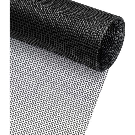 Moustiquaire Fenetre 120 x 300 cm, Filet Moustiquaire Découpable Indéchirable, Maille d'Écran Anti-Mouches, Anti-Insectes, DIY Écran de Fenêtre (1 Pièces)
