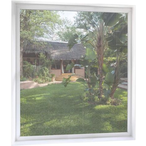 Moustiquaire Fenêtre Découpable 150cm200cm, Lot de 2, Toile Moustiquaire Anti-Insectes Moustiques avec Bande Adhésive Maille Fine Ecran Moustiquaire Fenêtre sans Perçage - Blanc Transparent