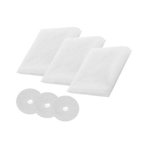 Moustiquaire Fenetre,Toile Moustiquaire 3 Pièces Rouleau Insect Moustiques,Protecteur Filet Maille Rideau De Fenêtre Écran Standard pour Fenêtre 150 X 200cm Blanc