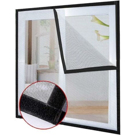 Moustiquaire Filet de protection pour chat 1pcs avec ruban adhésif, pour fenêtre de balcon moustiquaire (1,2  1,5 m)