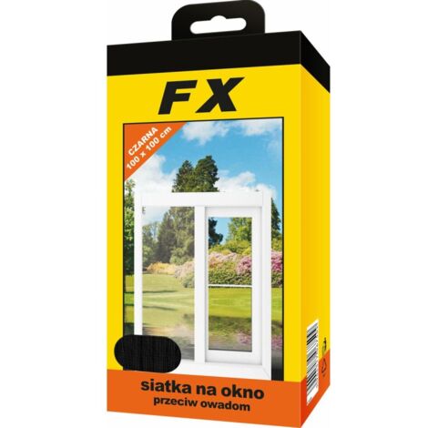 Moustiquaire FX pour fenêtre 100x100 cm blanche