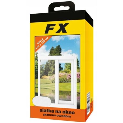 Moustiquaire FX pour fenêtres 150 x 130 cm blanche