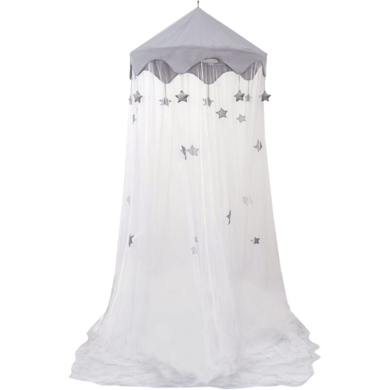 Moustiquaire 2,5x13,5m Étoile Baldaquin Ciel de Lit Bébé Mosquito Net