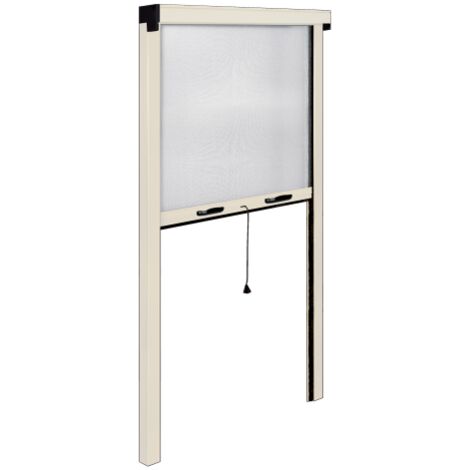 Moustiquaire IRS-CE aluminium ivoire 140x250 cm verticale pour balcons balcons