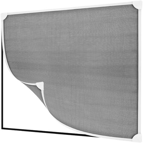 Moustiquaire magnétique pour fenêtre en PVC blanc 120 x 120 cm