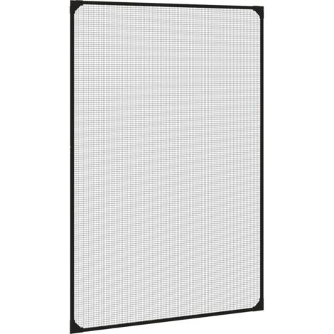 Moustiquaire magnétique pour fenêtre，Rideau anti-moustiques anthracite 80x120 cm CFW13573