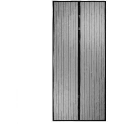 Moustiquaire - Maison - 100x220 cm - Noir - Magnétique - Anti-insectes