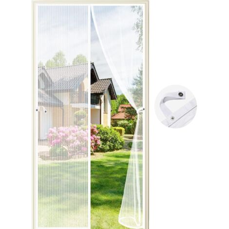 Moustiquaire Porte Magnetique 80 X 180 Cm Facile À Installer Fermeture