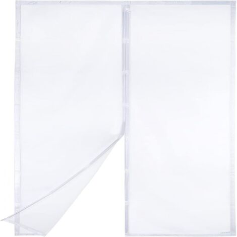 Moustiquaire Porte - 90x210 cm - Magnétique - Pour Porte Balcon Patio Terrasse - 1 Pièce