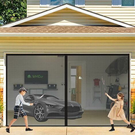 Moustiquaire Porte, 95 x 240 cm Rideau aimanté moustiquaire pour porte fenetre Insect Protection, Fermeture Automatique Anti Moustique Bogues Pour Couloirs Portes Patio Noir