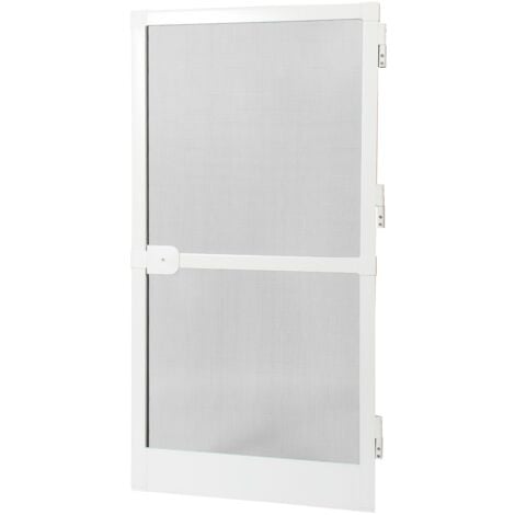 AVOSDIM Moustiquaire porte battante Aluminium - L 215 x H 100 cm - Blanc