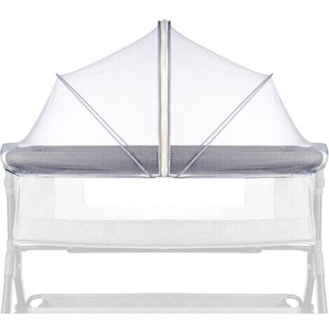 Moustiquaire pour berceau, anti-insectes, punaises de lit et chats, fermeture éclair à double sens, blanche